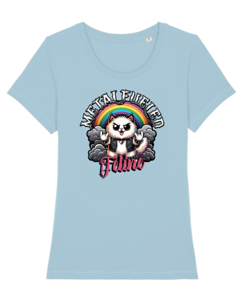 Pisica Rock Cat, o Felina Cu Suflet Rock Metal Sky Blue