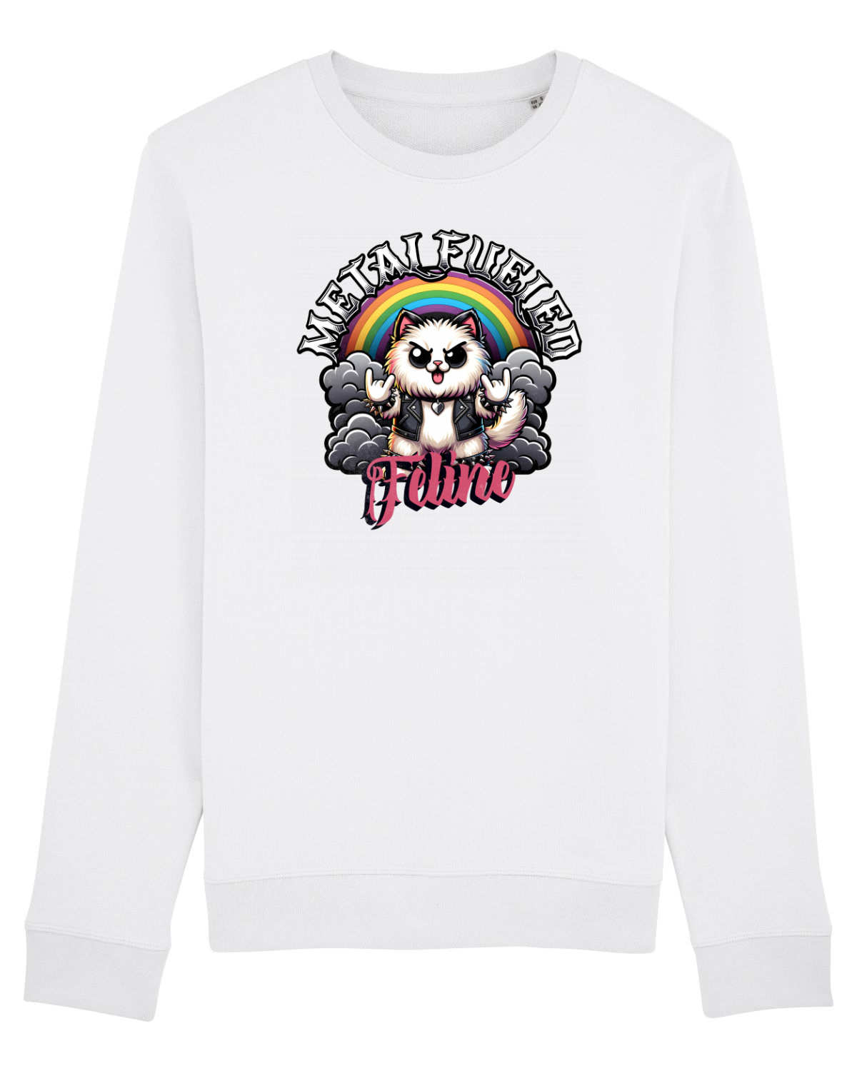 Bluză mânecă lungă Unisex Rise White