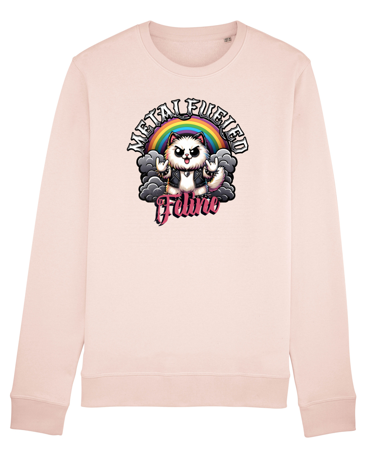 Bluză mânecă lungă Unisex Rise Candy Pink