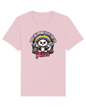 Pisica Rock Cat, o Felina Cu Suflet Rock Metal Cotton Pink
