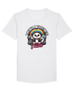 Pisica Rock Cat, o Felina Cu Suflet Rock Metal Tricou mânecă scurtă guler larg Bărbat Skater