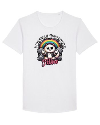 Pisica Rock Cat, o Felina Cu Suflet Rock Metal White
