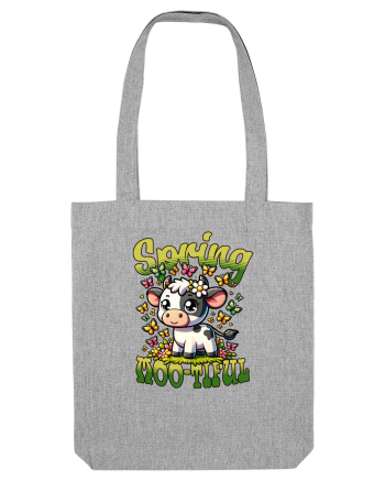 Vaca Drăguță Cu Fluturi - Primăvară Heather Grey
