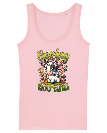 Vaca Drăguță Cu Fluturi - Primăvară Cotton Pink
