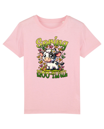 Vaca Drăguță Cu Fluturi - Primăvară Cotton Pink