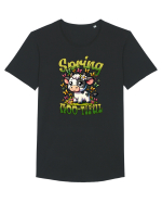 Vaca Drăguță Cu Fluturi - Primăvară Tricou mânecă scurtă guler larg Bărbat Skater
