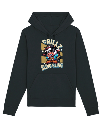 Vaca Cu Grillz Dabbing, O Vaca Amuzantă Bling Bling Black