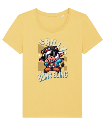 Vaca Cu Grillz Dabbing, O Vaca Amuzantă Bling Bling Jojoba
