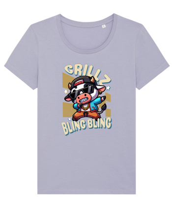 Vaca Cu Grillz Dabbing, O Vaca Amuzantă Bling Bling Lavender