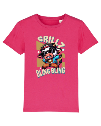 Vaca Cu Grillz Dabbing, O Vaca Amuzantă Bling Bling Raspberry