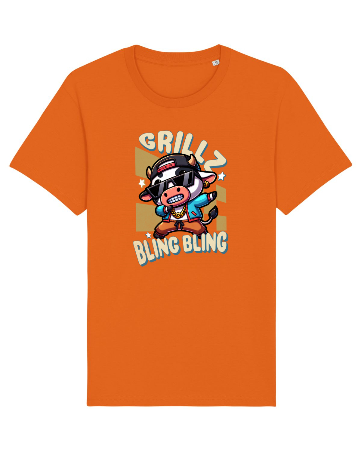 Tricou mânecă scurtă Unisex Rocker Bright Orange