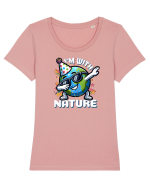 Celebrarea Zilei Pământului, 22 Aprilie Tricou mânecă scurtă guler larg fitted Damă Expresser