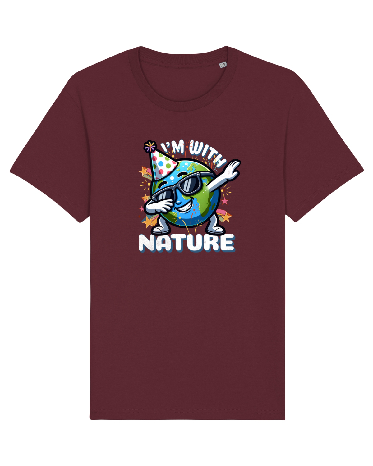 Tricou mânecă scurtă Unisex Rocker Burgundy