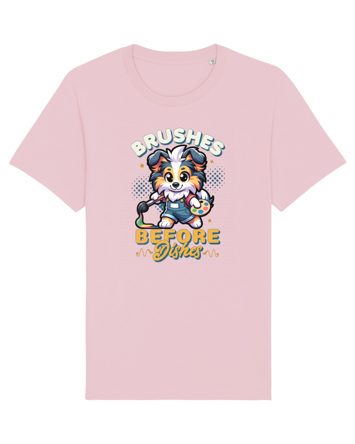 Tricou mânecă scurtă Unisex Rocker Cotton Pink