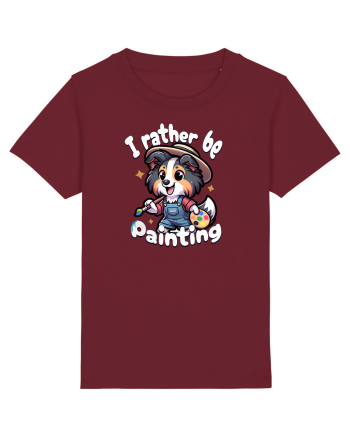 Cadouri pentru Pictori - Rough Collie Drăguț Burgundy