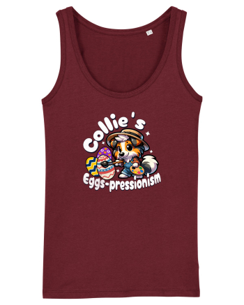 Paște cu Câinele Drăguț Collie Burgundy