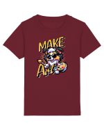 Rough Collie Creează Artă Tricou mânecă scurtă  Copii Mini Creator