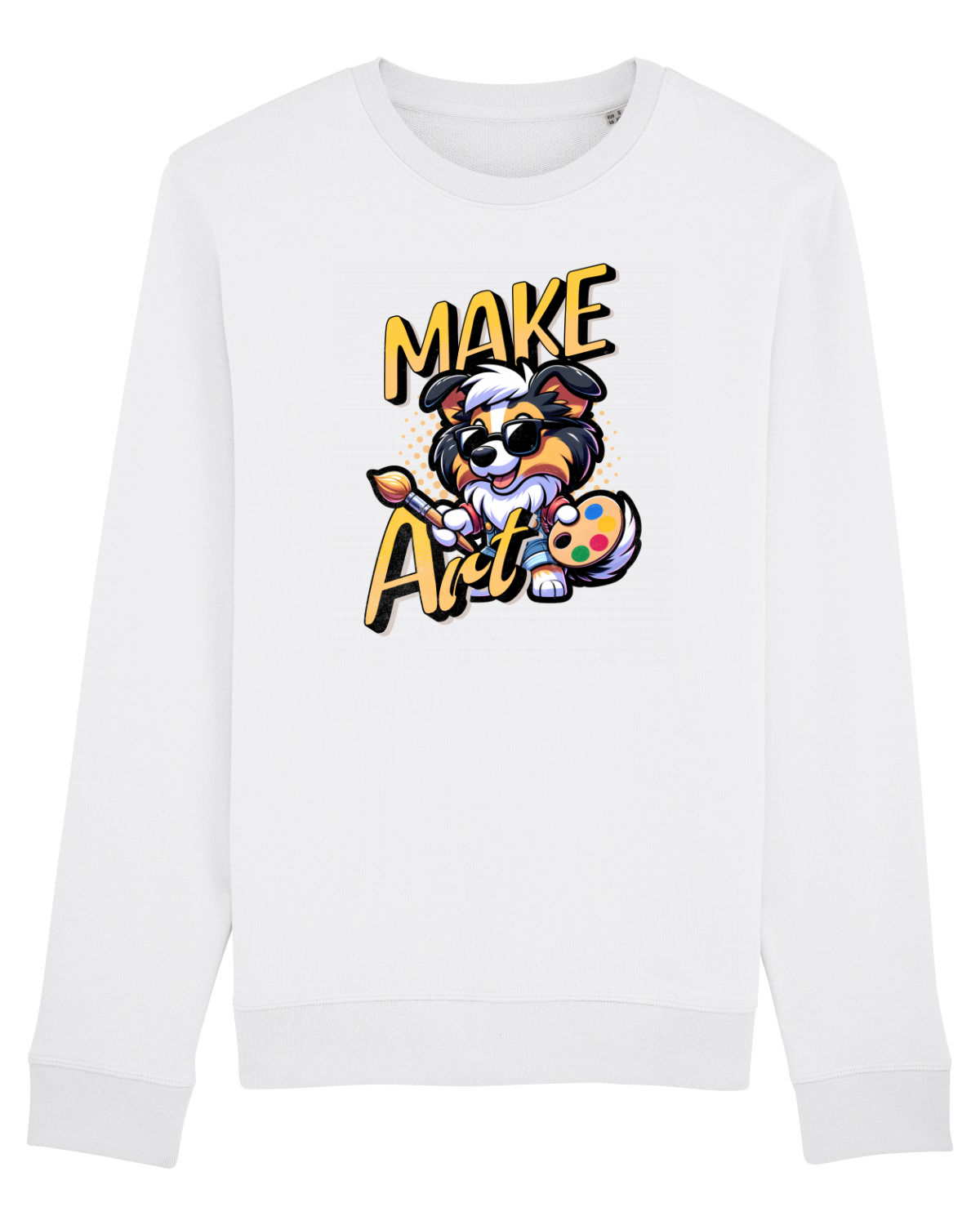 Bluză mânecă lungă Unisex Rise White