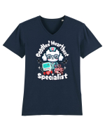 Poodles Drăguți - Medici și Asistente Medicale Tricou mânecă scurtă guler V Bărbat Presenter