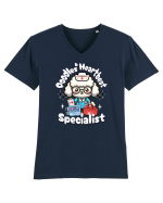 Poodles Drăguți - Medici și Asistente Medicale Tricou mânecă scurtă guler V Bărbat Presenter