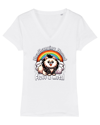 Pomeranian Amuzant White