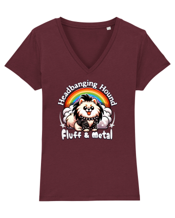 Pomeranian Amuzant Burgundy