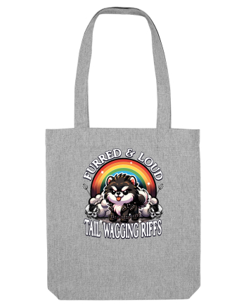 Pomeranian Amuzant Rock - Pufos și Zgomotos Heather Grey
