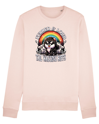 Pomeranian Amuzant Rock - Pufos și Zgomotos Candy Pink