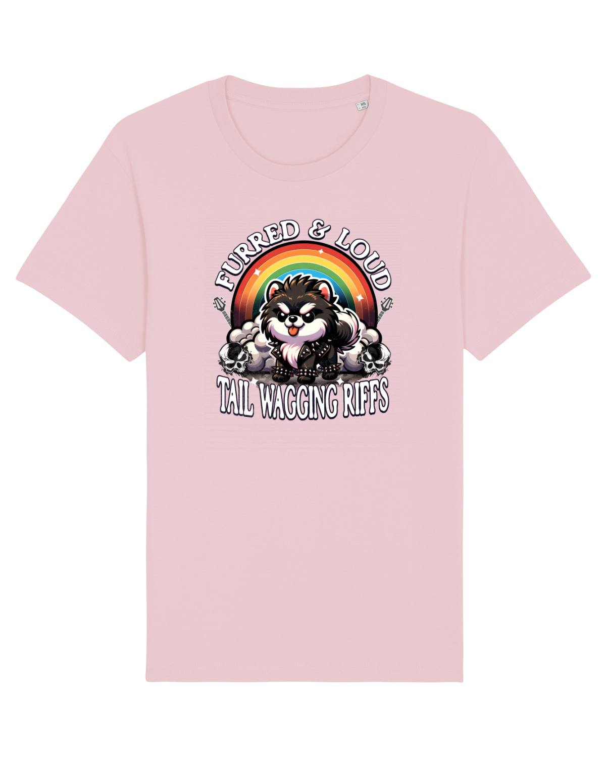 Tricou mânecă scurtă Unisex Rocker Cotton Pink