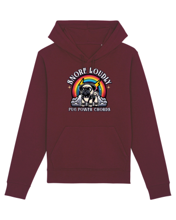Pug Rock Heavy Metal Burgundy