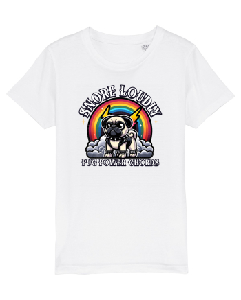 Pug Rock Heavy Metal White