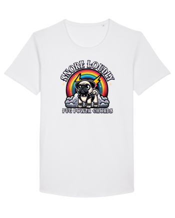 Pug Rock Heavy Metal White