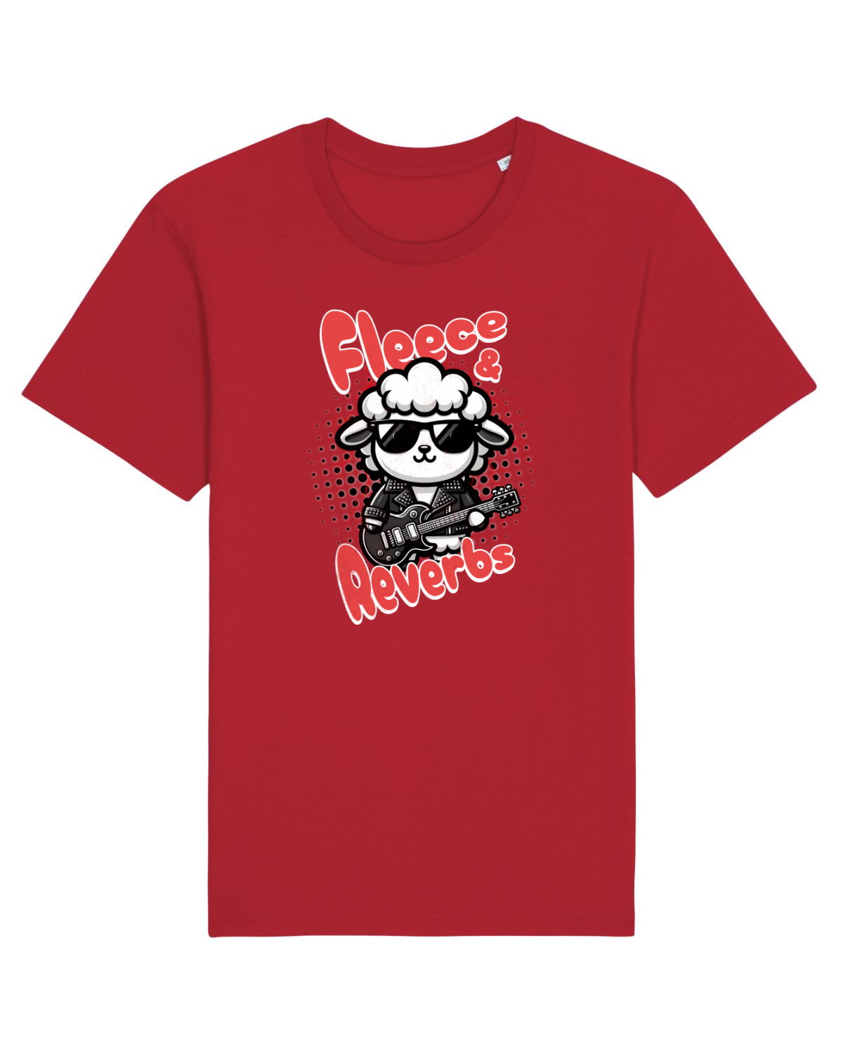 Tricou mânecă scurtă Unisex Rocker Red
