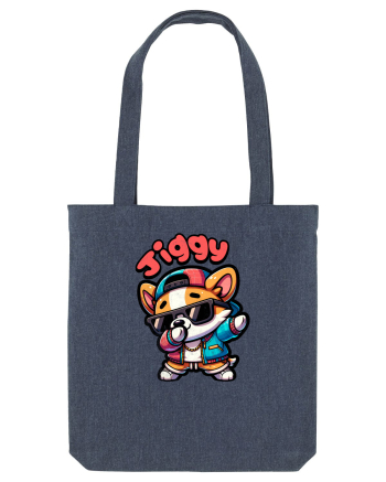 Dab Dance Corgi Jiggy în Stil Chibi Midnight Blue