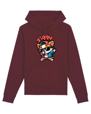 Dab Dance Corgi Jiggy în Stil Chibi Burgundy