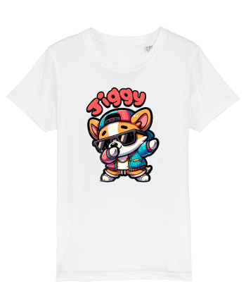 Dab Dance Corgi Jiggy în Stil Chibi White
