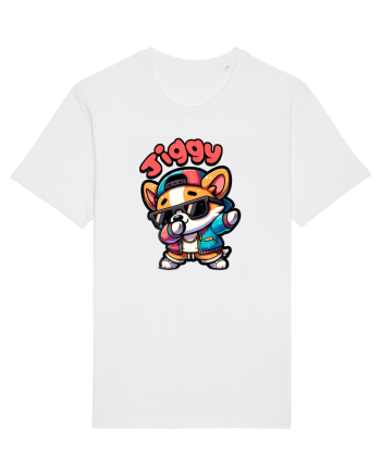 Dab Dance Corgi Jiggy în Stil Chibi White