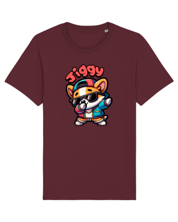 Dab Dance Corgi Jiggy în Stil Chibi Burgundy