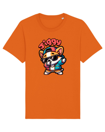 Dab Dance Corgi Jiggy în Stil Chibi Bright Orange