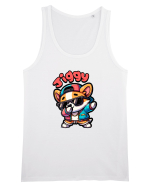 Dab Dance Corgi Jiggy în Stil Chibi Maiou Bărbat Runs