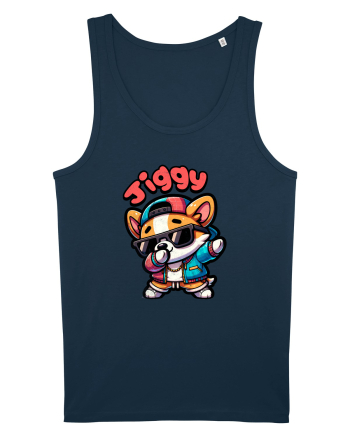 Dab Dance Corgi Jiggy în Stil Chibi Navy