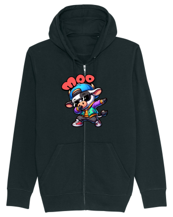 Vaca Amuzantă Dansând Dab în Stil Chibi Black