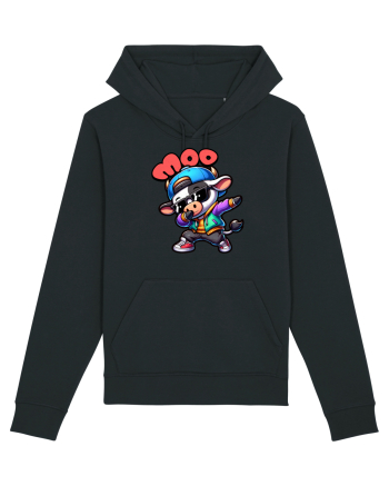 Vaca Amuzantă Dansând Dab în Stil Chibi Black