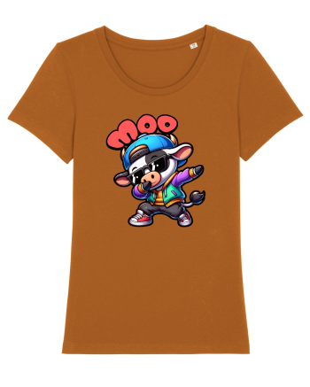 Vaca Amuzantă Dansând Dab în Stil Chibi Roasted Orange