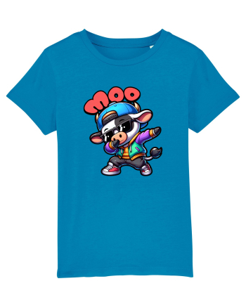 Vaca Amuzantă Dansând Dab în Stil Chibi Azur