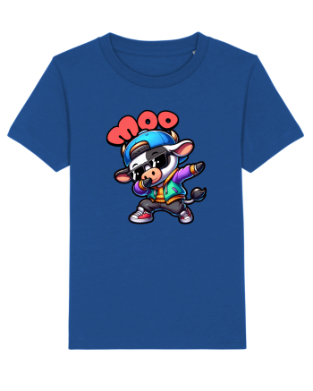 Vaca Amuzantă Dansând Dab în Stil Chibi Majorelle Blue
