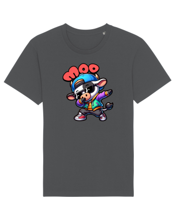 Vaca Amuzantă Dansând Dab în Stil Chibi Anthracite