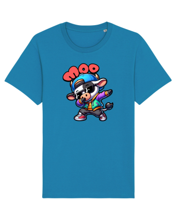 Vaca Amuzantă Dansând Dab în Stil Chibi Azur