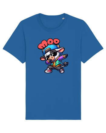 Vaca Amuzantă Dansând Dab în Stil Chibi Royal Blue