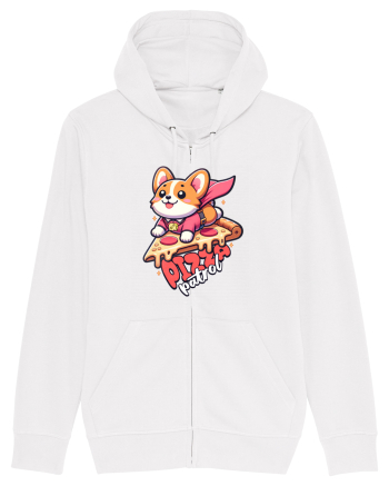 Corgi Amuzant Iubitor de Pizza White